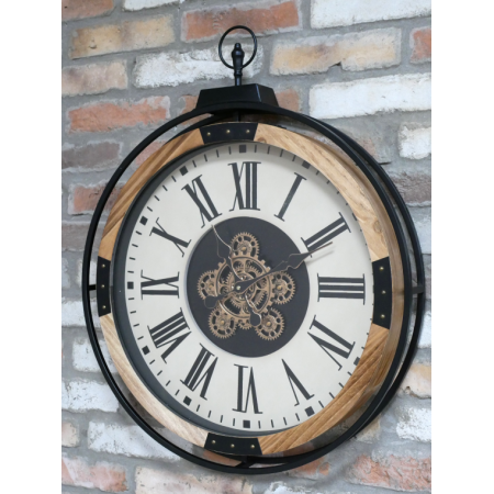 Grande horloge murale à engrenages...