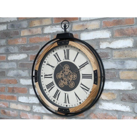 Grande horloge murale à engrenages...
