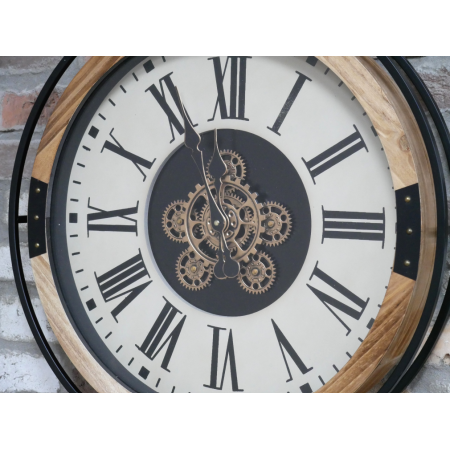Grande horloge murale à engrenages...