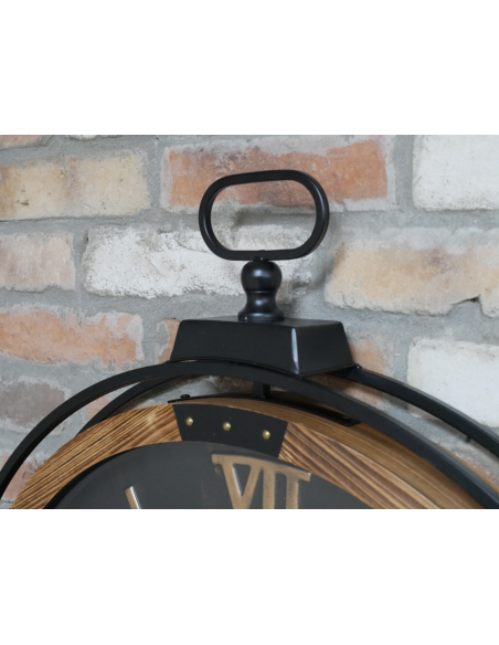 Horloge murale industrielle géante à engrenages mobiles – 88 cm