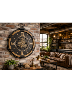 Horloge murale industrielle...
