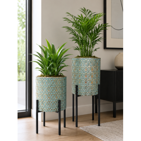 Ensemble de 2 jardinières sur pieds...