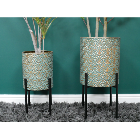 Ensemble de 2 jardinières sur pieds...