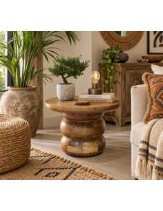 Table d'appoint ronde en...