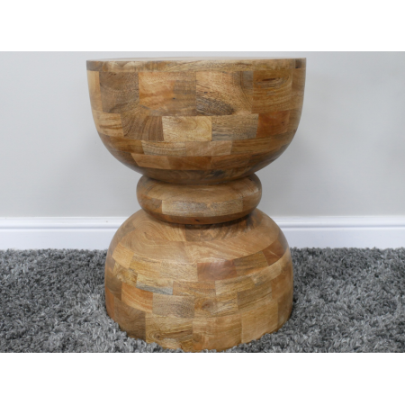 Table d'appoint en manguier au pied...