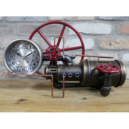 Horloge industrielle à tuyaux et...