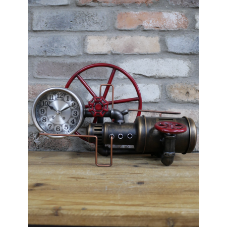 Horloge industrielle à tuyaux et...