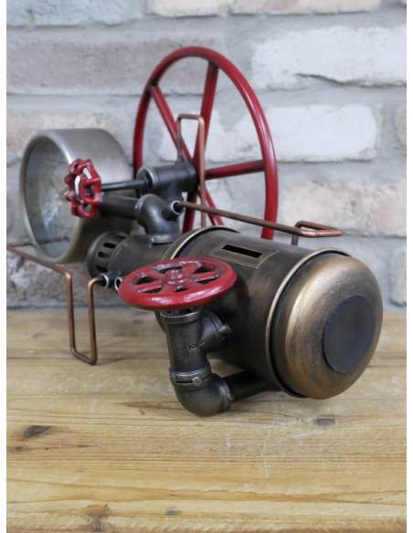 Horloge industrielle à tuyaux et tirelire