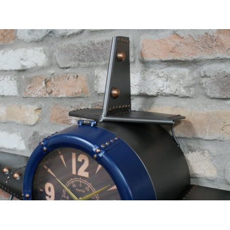 Grande horloge murale avion vintage...