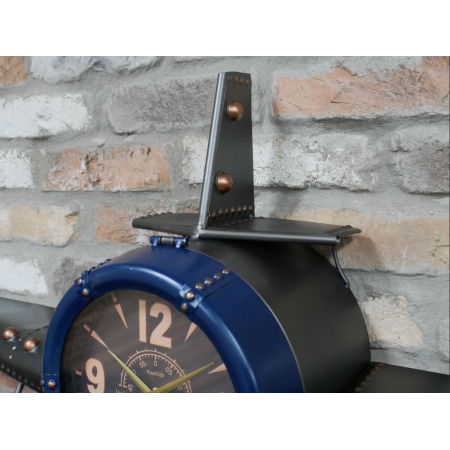 Grande horloge murale avion vintage...