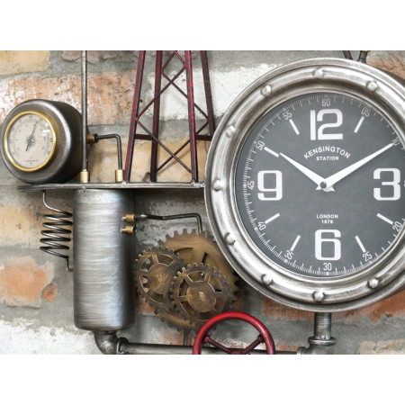 Horloge murale industrielle pompe à...