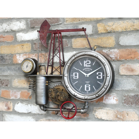 Horloge murale industrielle pompe à...