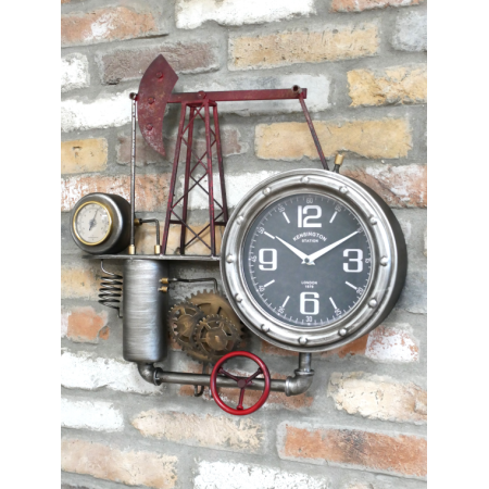Horloge murale industrielle pompe à...