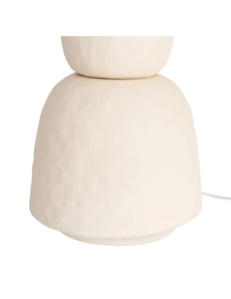 Lampadaire sculptural en céramique crème – 154,5 cm
