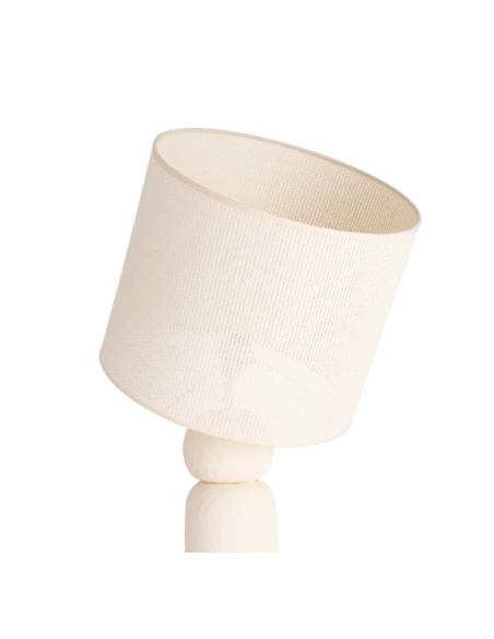 Lampadaire sculptural en céramique crème – 154,5 cm