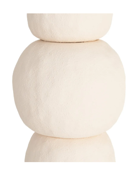 Lampadaire sculptural en céramique crème – 154,5 cm
