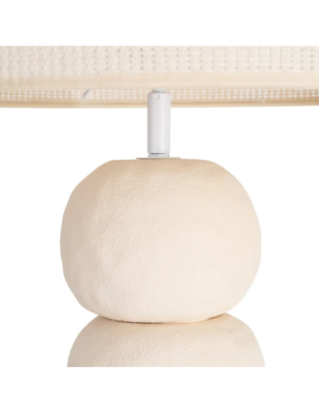 Lampadaire sculptural en céramique crème – 154,5 cm