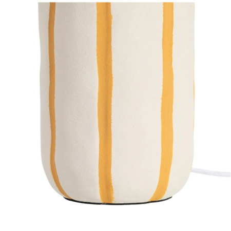 Lampe à poser en céramique blanche et...