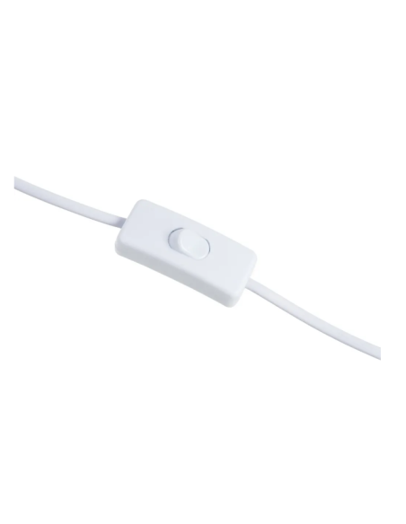 Lampe à poser en céramique blanche et dorée – 48 cm