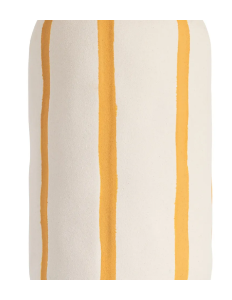 Lampe à poser en céramique blanche et dorée – 48 cm