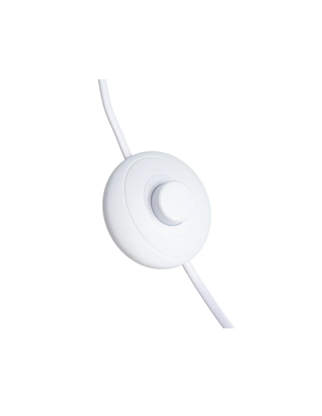 Lampadaire en céramique blanc et doré – 122,5 cm