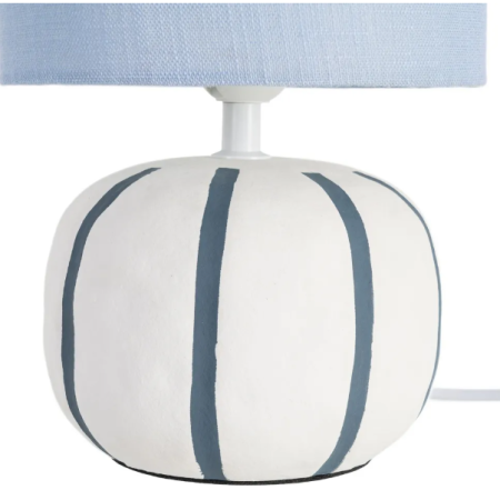 Lampe à poser en céramique blanche et...
