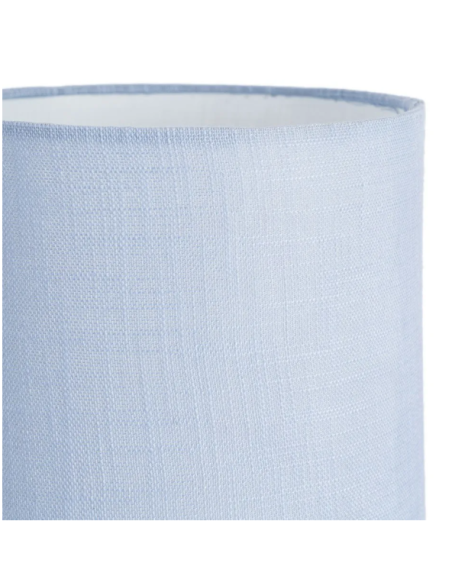 Lampe à poser en céramique blanche et bleue – 43 cm