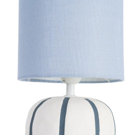 Lampe à poser en céramique blanche et...