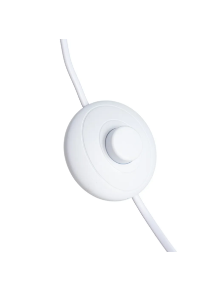 Lampadaire en céramique blanc et bleu – 122,5 cm