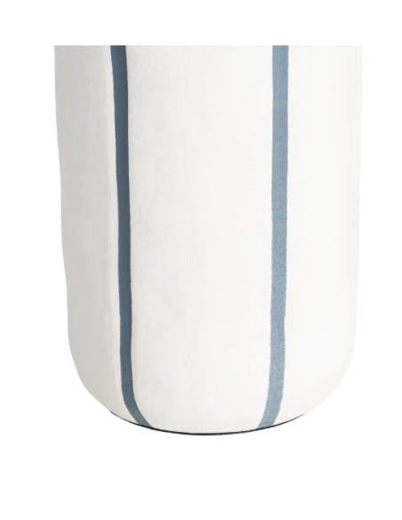 Lampadaire en céramique blanc et bleu – 122,5 cm