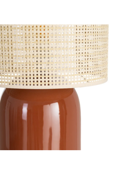 Lampadaire terracotta en céramique – Esprit rétro 112 cm