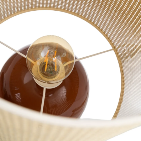 Lampadaire terracotta en céramique –...