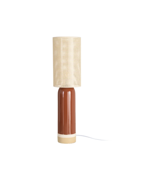 Lampadaire terracotta en céramique – Esprit rétro 112 cm