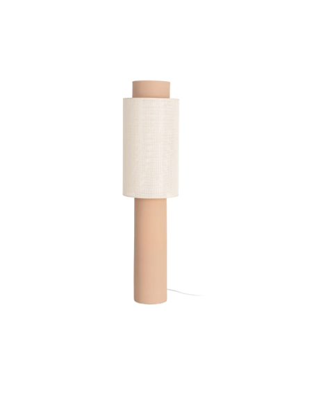 Lampadaire en céramique terracotta – Design rétro 118 cm