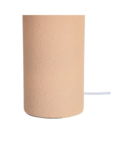 Lampe à poser terracotta en céramique – Design rétro 36 cm