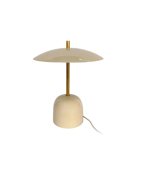Lampe à poser champignon en métal émaillé – 3 coloris – 40 cm