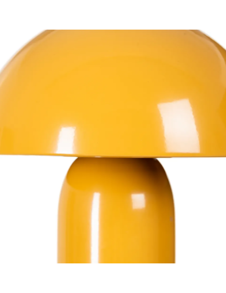 Lampe champignon rétro en métal – 3 coloris – 24,5 cm