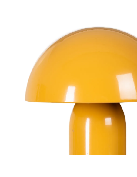Lampe champignon rétro en métal – 3 coloris – 24,5 cm