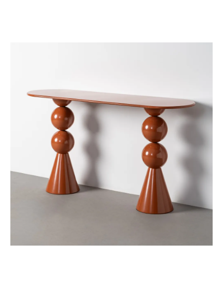 Console design en métal – 150 cm - Terracotta ou Vert Sauge