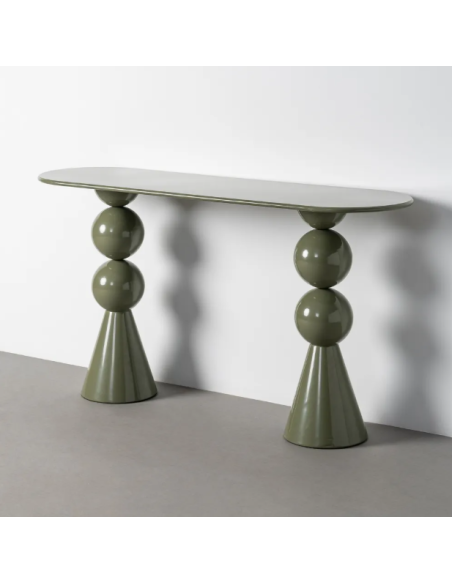 Console design en métal – 150 cm - Terracotta ou Vert Sauge