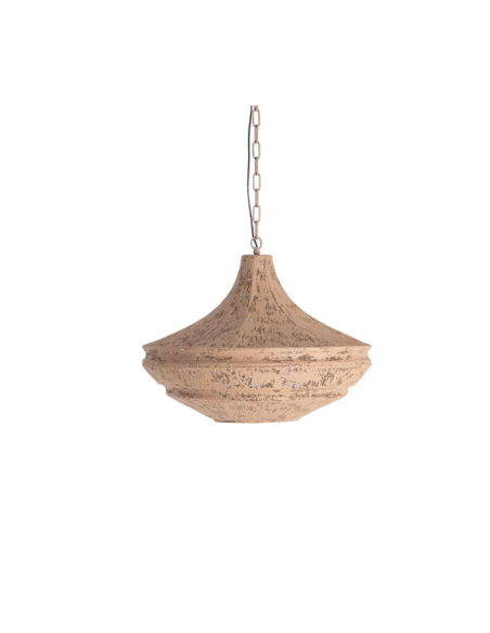 Suspension orientale en métal patiné sable – Ø 60 cm