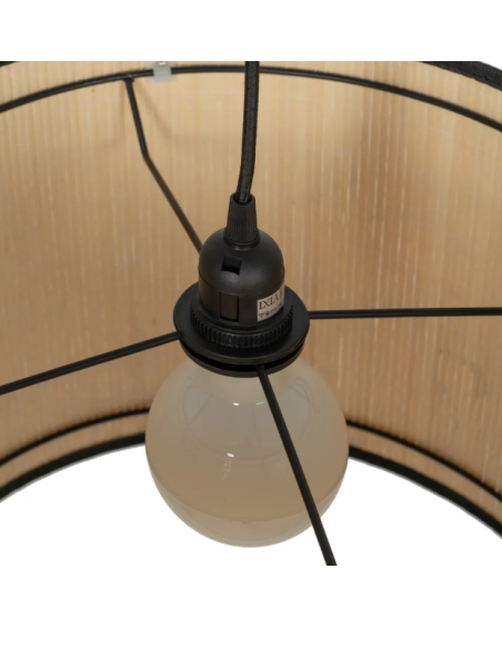 Suspension en bambou motif hérons – Ø 40 cm