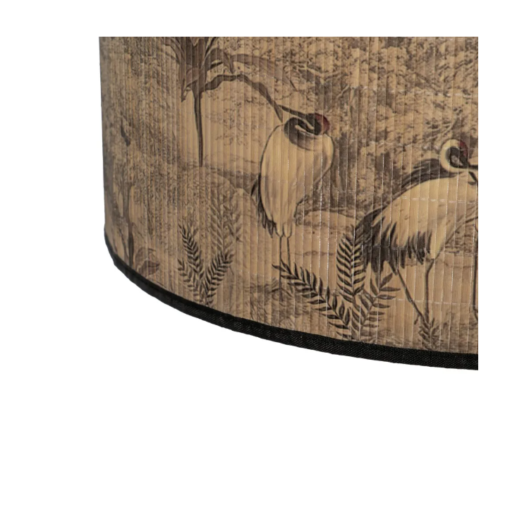 Suspension en bambou motif hérons – Ø...