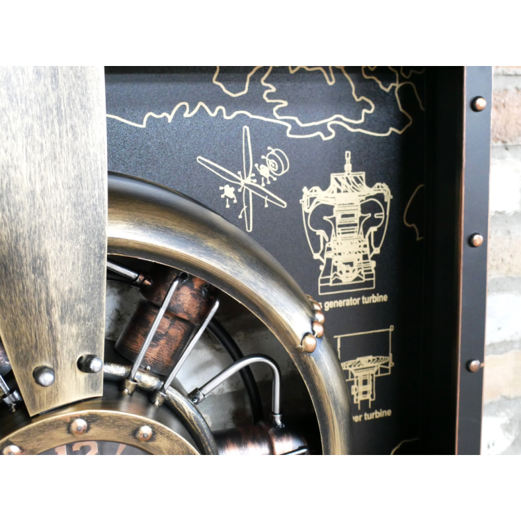 Grande horloge murale avion...
