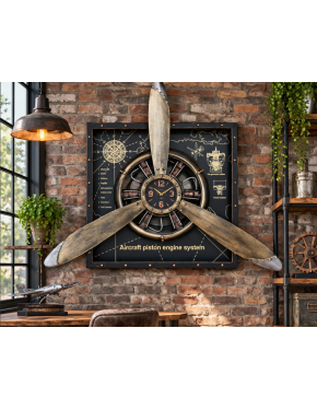 Grande horloge murale avion...