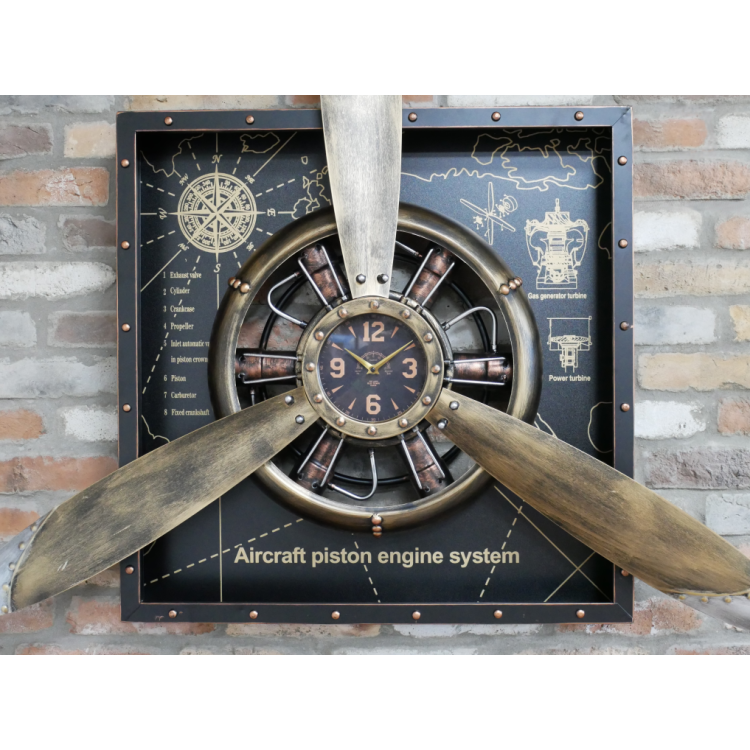 Grande horloge murale avion...
