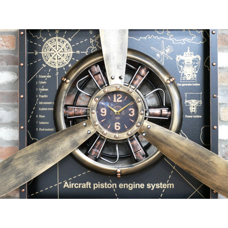 Grande horloge murale avion...