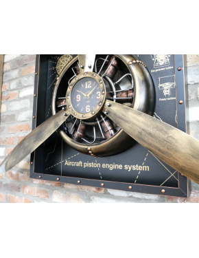 Grande horloge murale avion... 2
