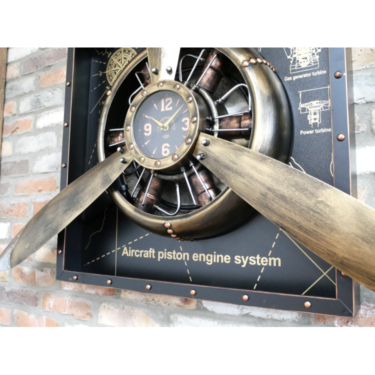 Grande horloge murale avion...