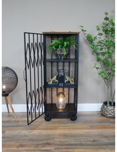 Armoire industrielle en métal sur roulettes – 120 cm